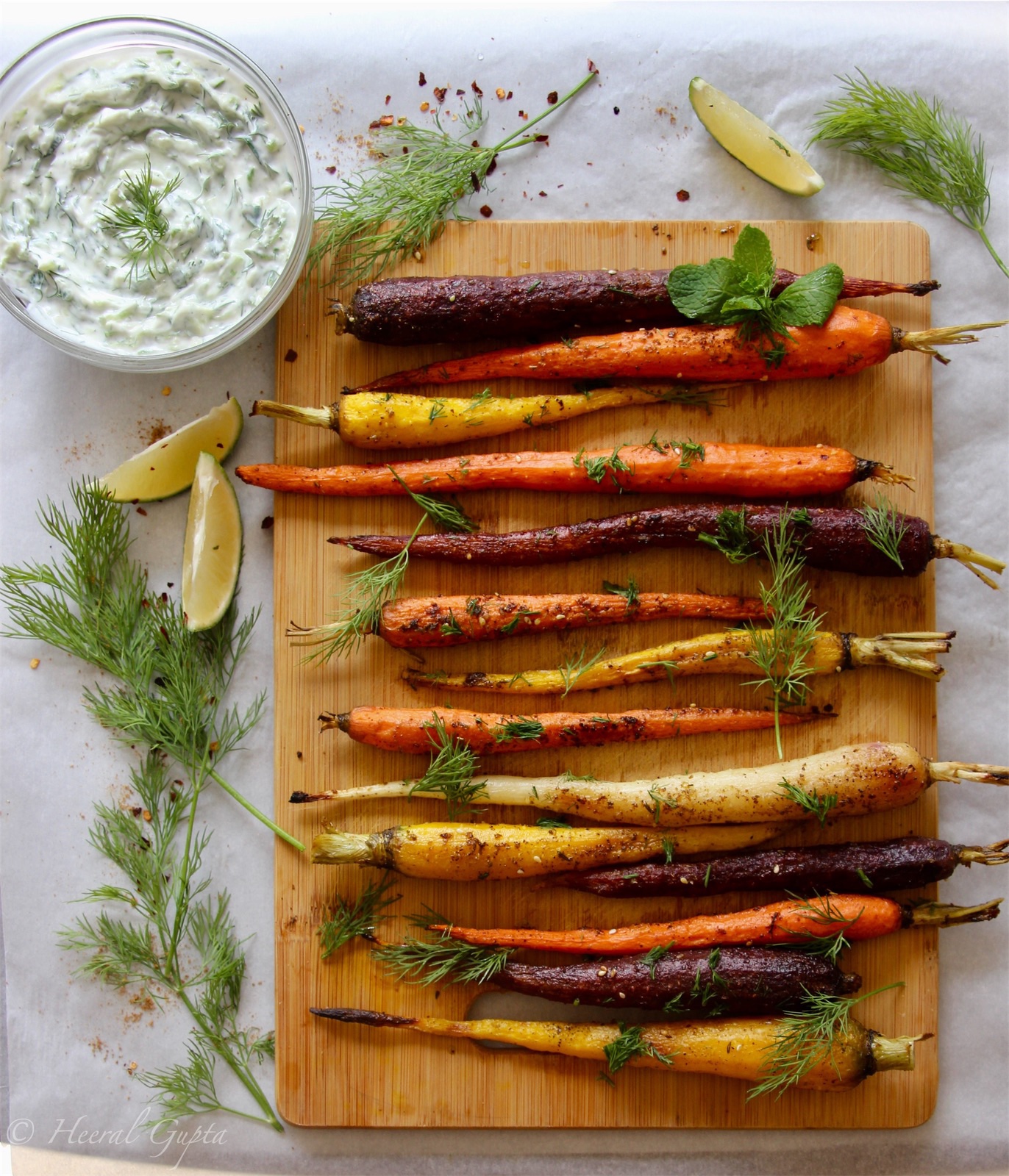 ZA'ATAR ROASTED CARROTS WITH TZATZIKI – Zest Of Lime